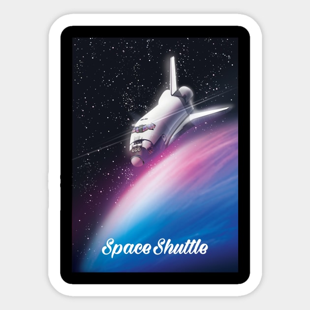 Space Shuttle Sticker by nickemporium1